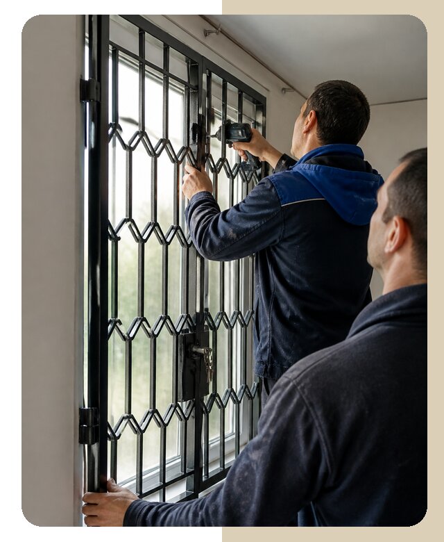 Установка распашных решеток в Острогожске цена от 6780 р. | ДвериЛегко-Стг